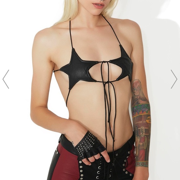 Dolls Kill Shoes - Dolls skill Backroads Star shaped Bra and Boots